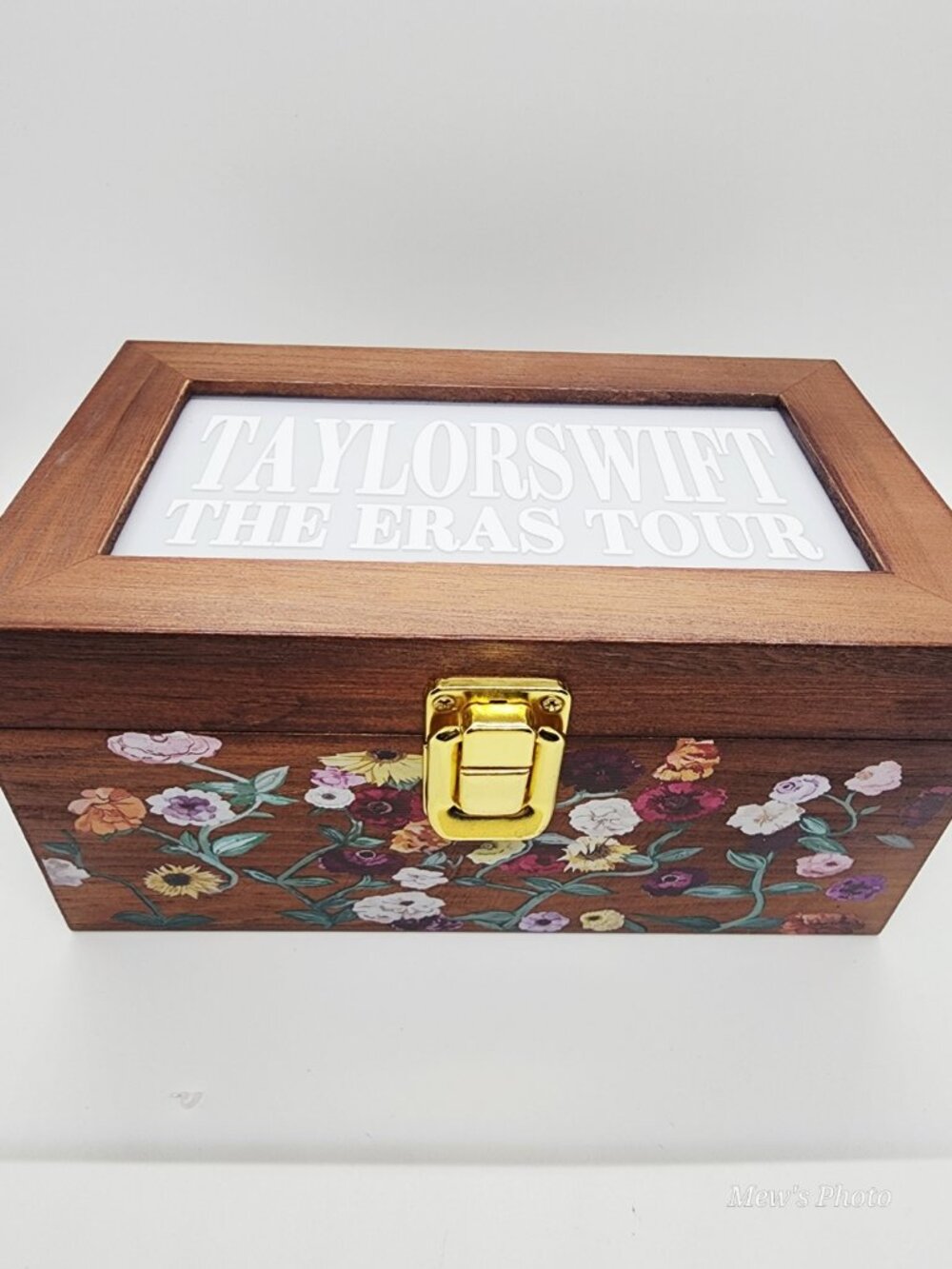 Taylor swift Eras Tour Floral Piano Wooden Storage Jewelry Box Tour Collection